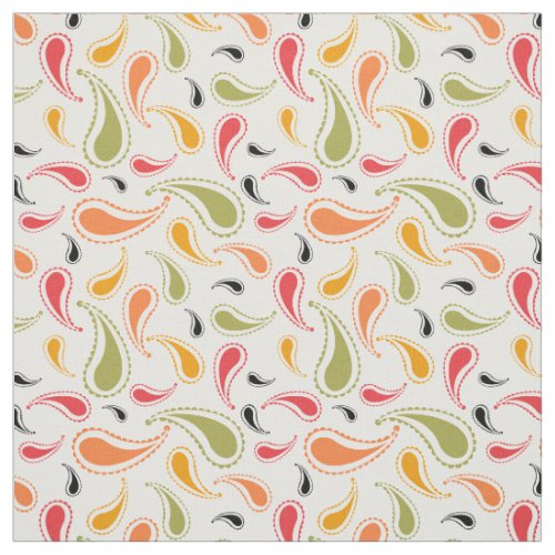 Paisley Pattern Fabric  Cute Paisley Print