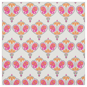 Paisley Pattern Fabric Pink Paisley Print