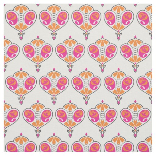 Paisley Pattern Fabric | Pink Paisley Print