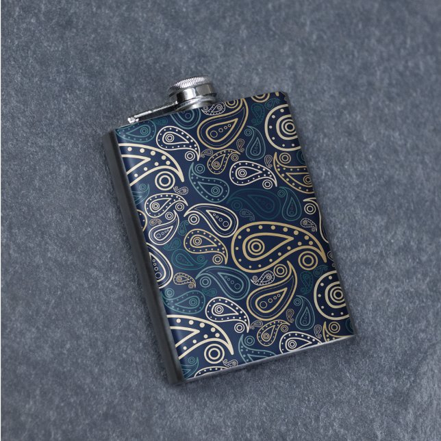 Paisley Pattern Flask (paisley art flasks)