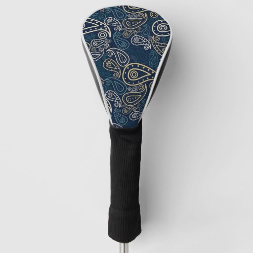 paisley pattern golf head cover