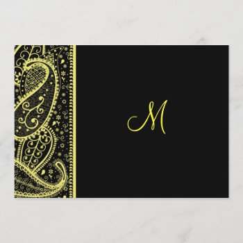 Paisley Pattern Invitation by CoutureDesigns at Zazzle