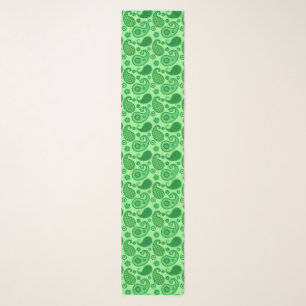 Paisley Pattern, Jade and Emerald Green Scarf