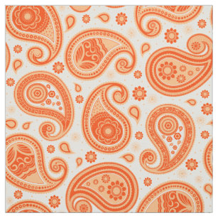 paisley pattern orange