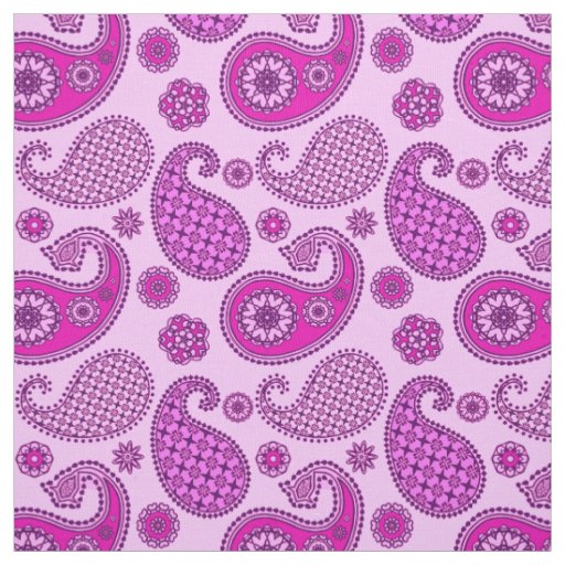 Paisley pattern, orchid and amethyst purple fabric