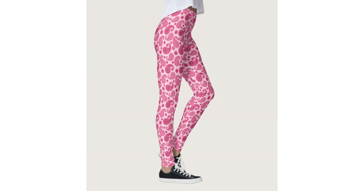 Pink Paisley Leggings