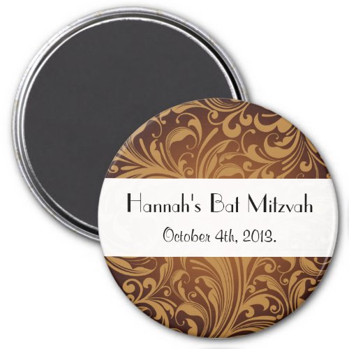 Paisley Pattern Persian Paisley Bat Mitzvah Magnet