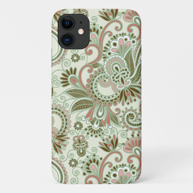 Paisley Pattern, Persian Paisley, Oriental Paisley Case-Mate iPhone Case (Back)