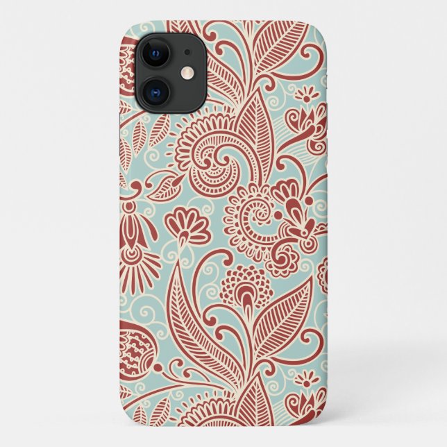 Paisley Pattern, Persian Paisley, Oriental Paisley Case-Mate iPhone Case (Back)