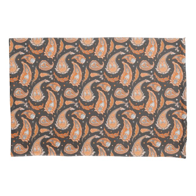 Paisley pattern pillow case (Front)