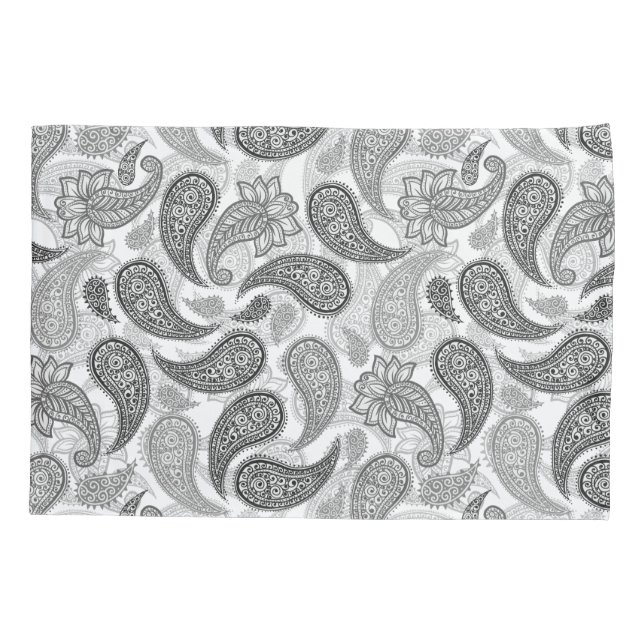 Paisley Pattern  Pillow Case (Back)