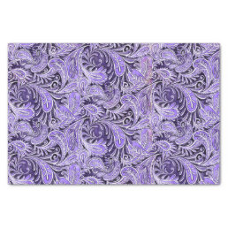 Paisley Pattern Purple Tissue Paper