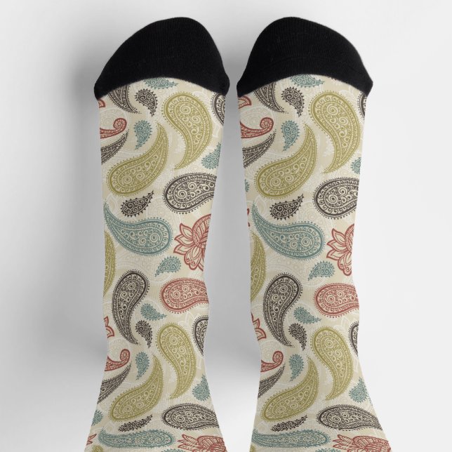 Paisley Pattern  Socks (Top)