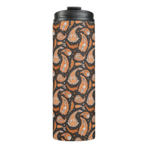 Paisley pattern thermal tumbler