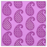 Paisley pattern, violet and orchid fabric