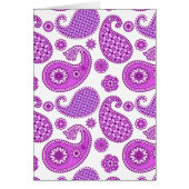 Paisley pattern, violet, purple and white (Front)