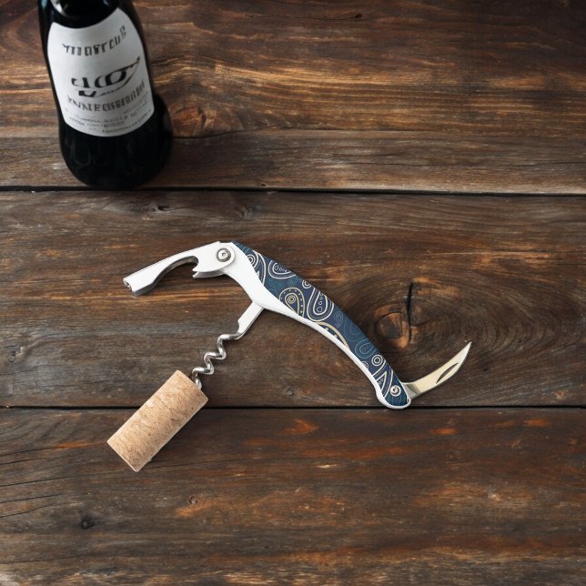 Paisley Pattern Waiter's Corkscrew (Corkscrew Bottle Opener)