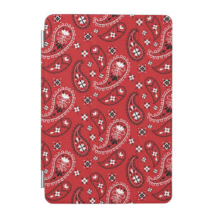Paisley Pattern with Red Background-23214 iPad Mini Cover