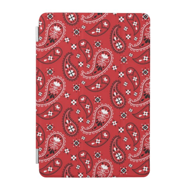 Paisley Pattern with Red Background-23214 iPad Mini Cover (Front)