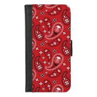 Paisley Pattern with Red Background-23214