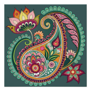 Paisley Patterning Poster