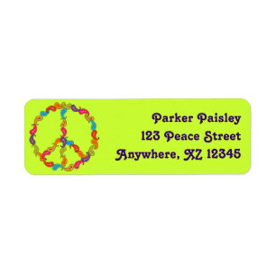 Paisley Peace Label