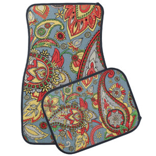 Paisley Perfection: Oriental Vintage Pattern Car Floor Mat