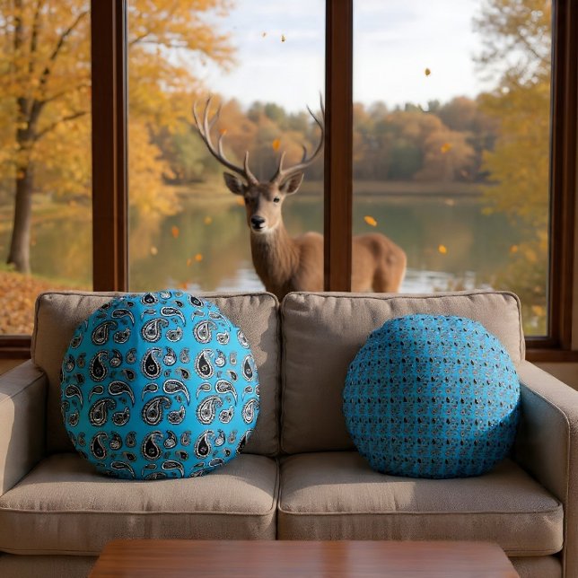 Paisley Playa Round Pillow (Creator Uploaded)