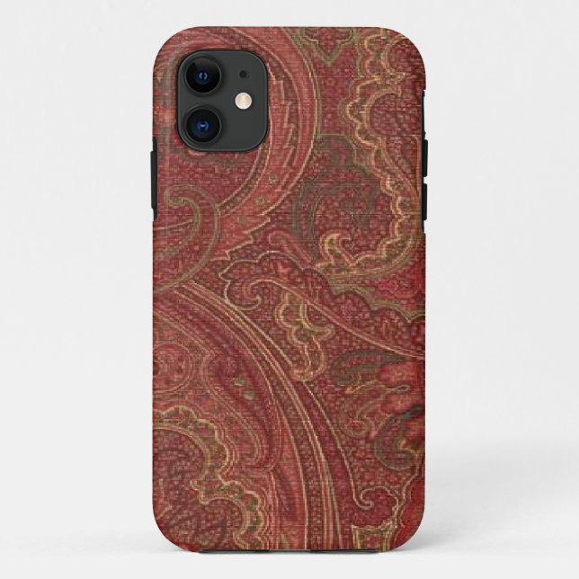 Paisley Plum Olive Gold Case-Mate iPhone 5 Case-Mate iPhone Case (Back)