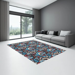 Paisley Print Indoor Area Rug