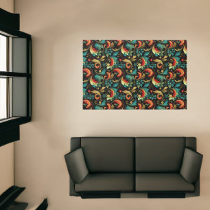 Paisley Print Indoor Area Rug