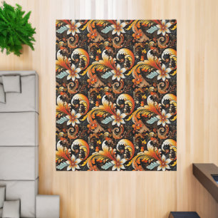 Paisley Print Indoor Area Rug