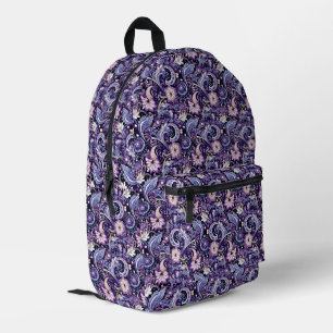 Paisley  printed backpack