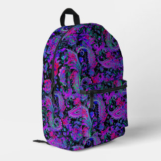 Paisley Psychedelic Printed Backpack