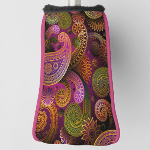 Paisley Purple Golf Head Cover
