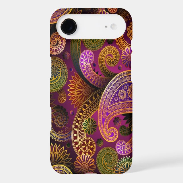 Paisley Purple Green Case-Mate iPhone Case (Back)