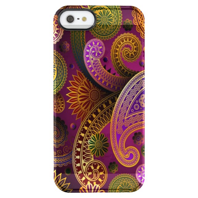 Paisley Purple Green Uncommon iPhone Case (Back)