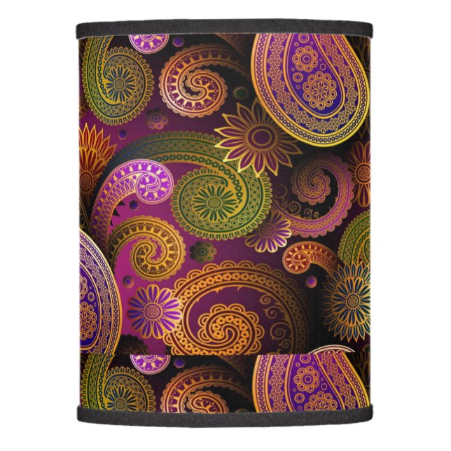 Paisley Purple Lamp Shade (Front)