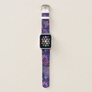 Paisley Purple pink Apple Watch Band