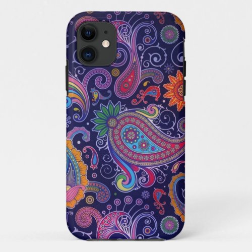 Paisley Purple pink iPhone 11 Case