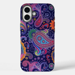 Paisley Purple Pink iPhone 16 Plus Case