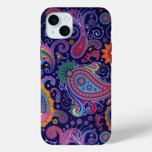 Paisley Purple pink iPhone 15 Plus Case