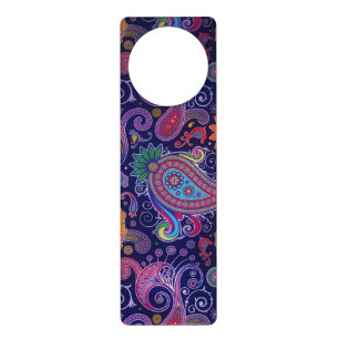 Paisley Purple pink Door Hanger