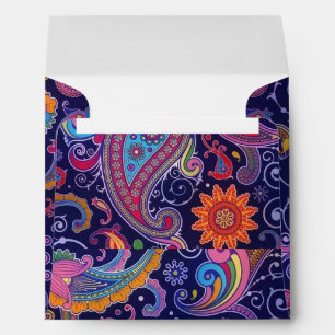 Paisley Purple pink Envelope