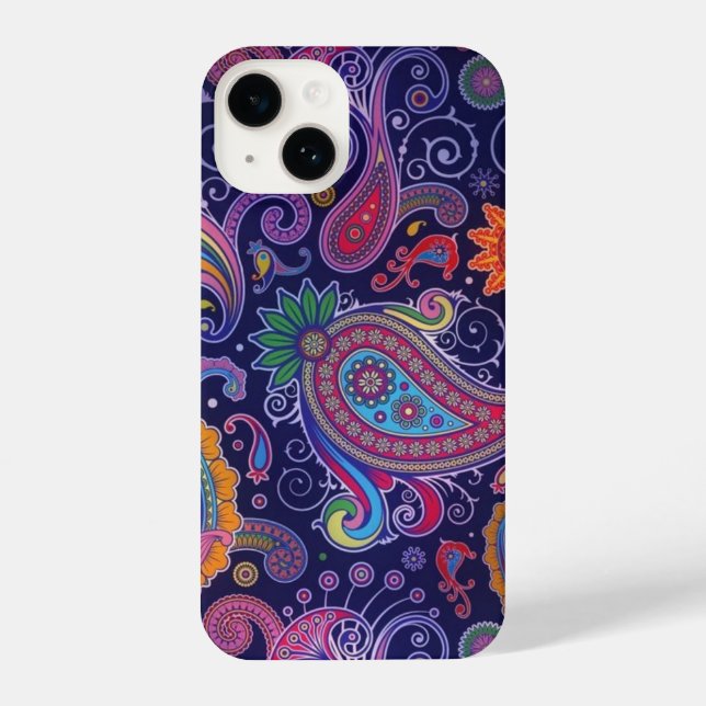 Paisley Purple pink iPhone Case (Back)