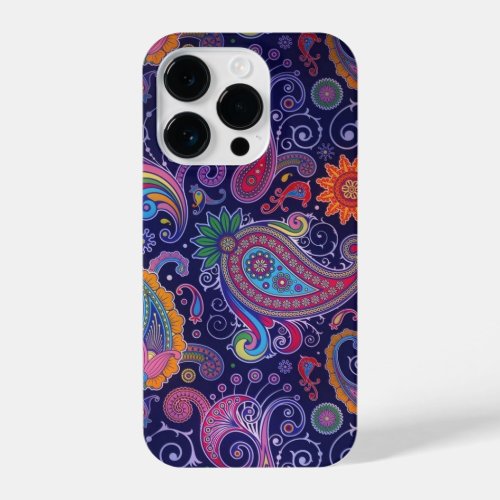 Paisley Purple pink iPhone 14 Pro Case