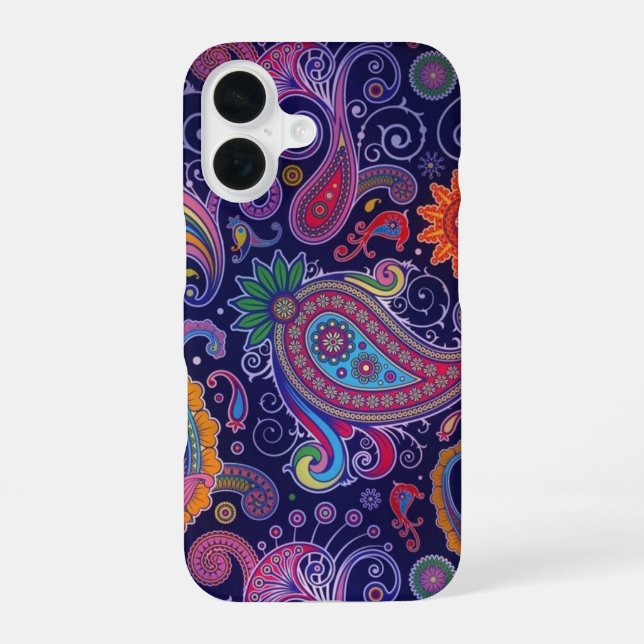 Paisley Purple Pink iPhone Case (Back)