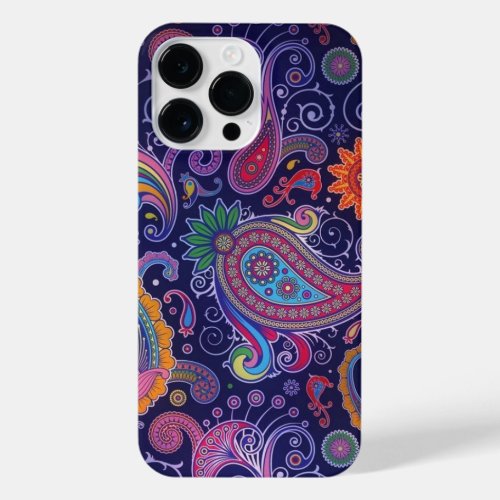 Paisley Purple pink iPhone 14 Pro Max Case