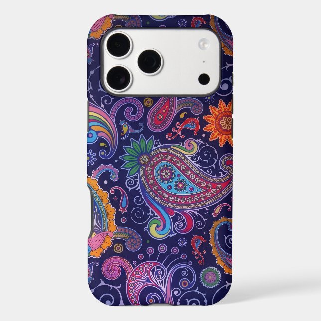 Paisley Purple Pink iPhone Case (Back)