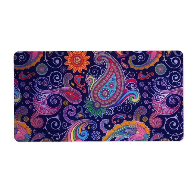 Paisley Purple pink Label (Front)